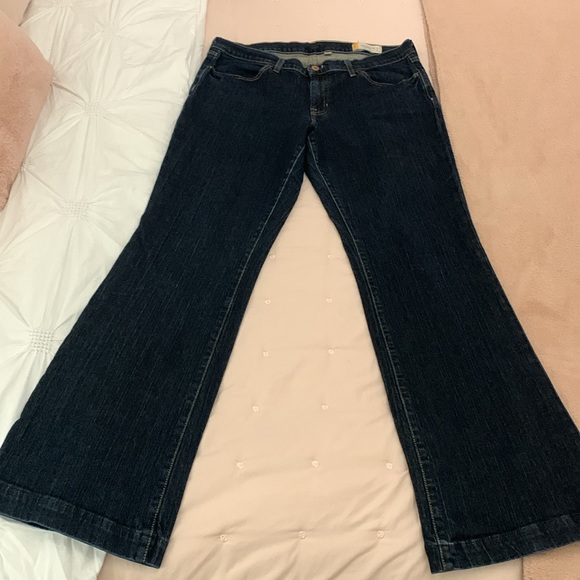 Gap 1969 stretch mid rise long and lean flared jeans size 12 long - Picture 3 of 5